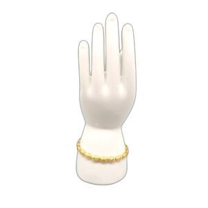 14KT YELLOW GOLD 9.90G 7" ALLIGATOR STYLE BRACELET	(152489-4)